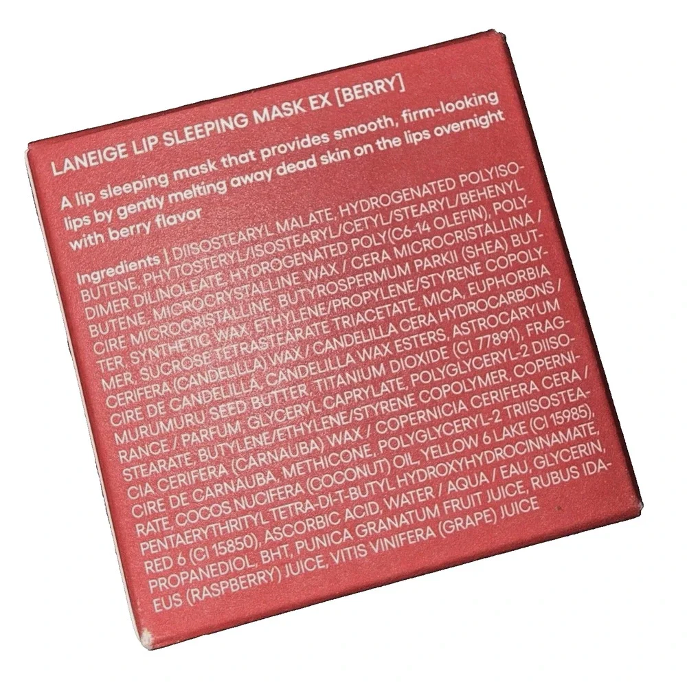 Laneige Lip Sleeping Mask Berry 20g Each (Box Set of 4 Masks) Brand New EXP 2028
